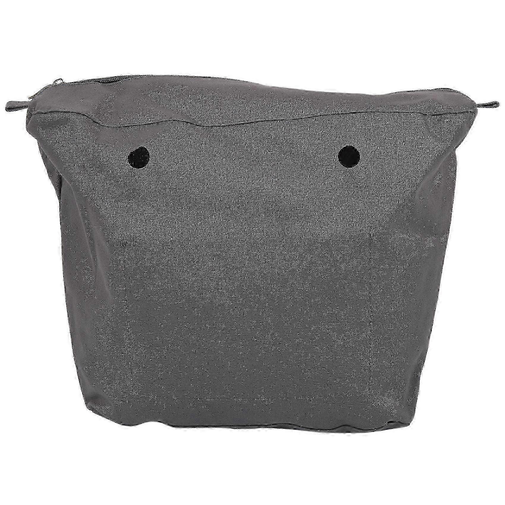 Waterproof Solid Canvas Insert Inner Lining Insert Zipper Pocket For Obag O Bag Handbag Bag Deep Gr