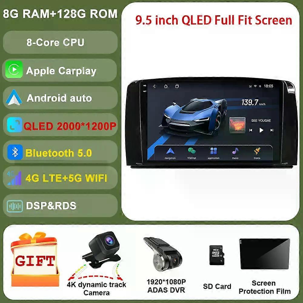 Android For Mercedes Benz R Class R300 R350 R280 R320 R500 W251 2007 - 2011 Car Multimedia Radio Player Dsp 4g Lte Rds Gps Bt5.0