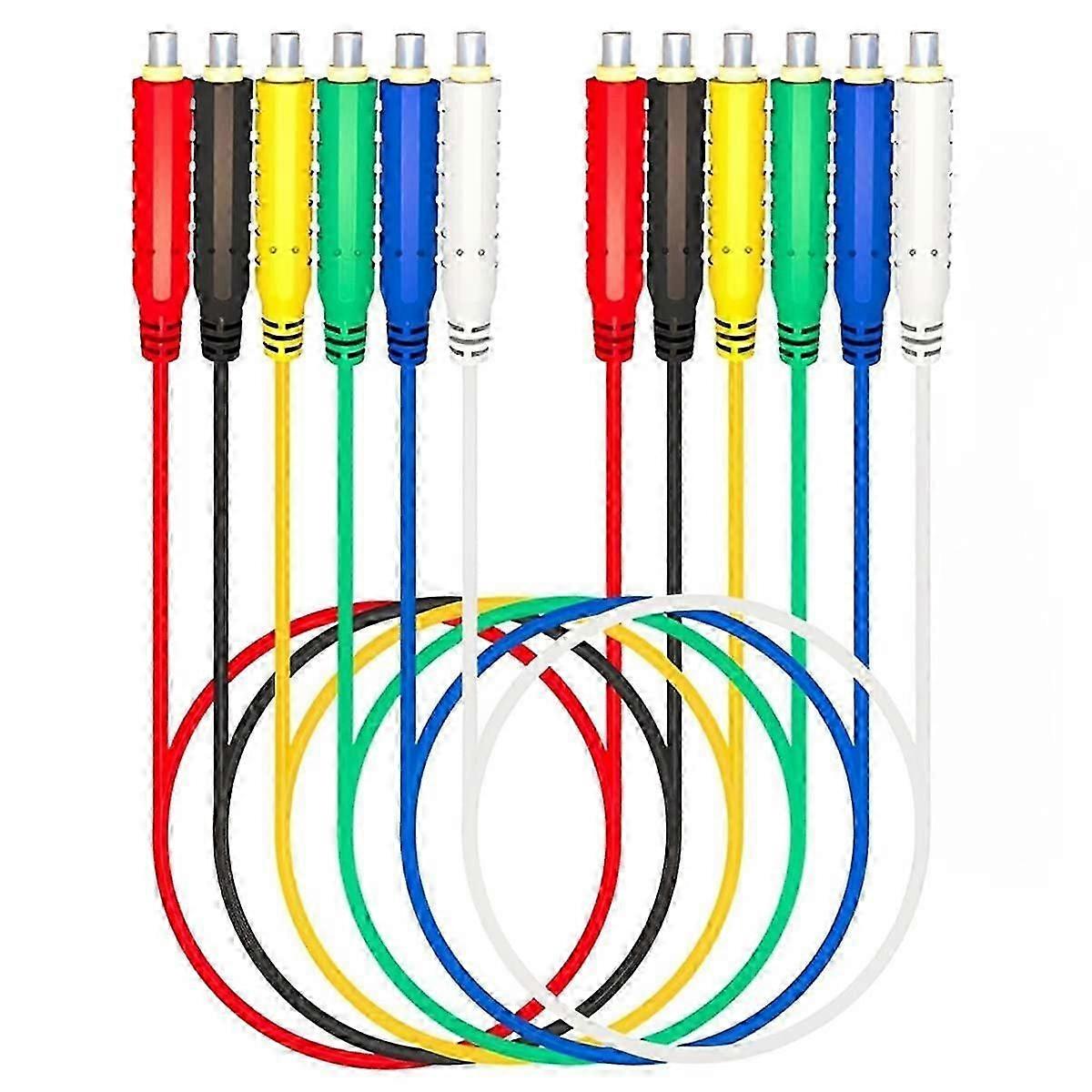 6pcs Magnetic Test Leads Silicone Flexible Jumper Test Wire Soft Sensors Switches Test Lead For Testing 30v Ac/5a 20awg