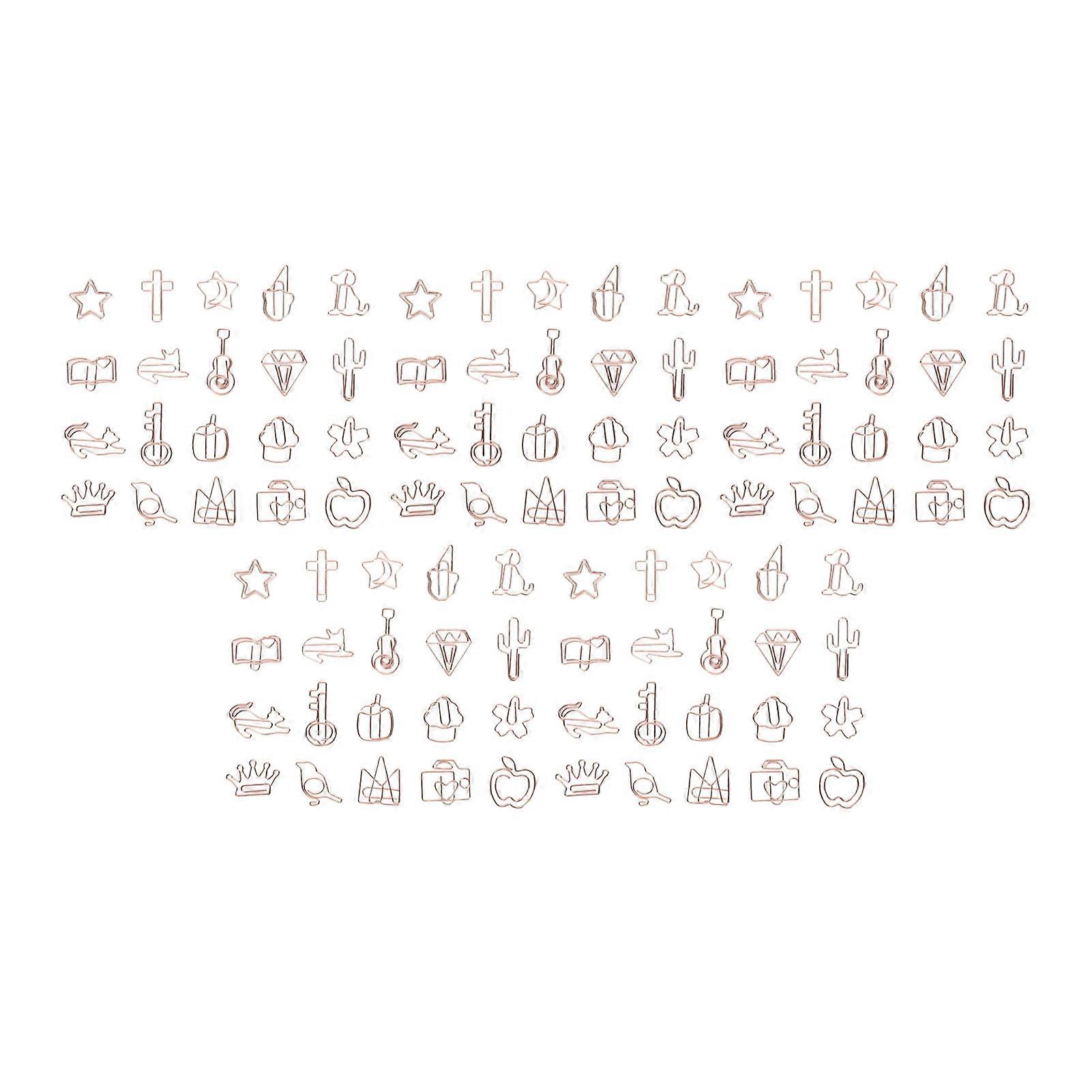Efficient & Adorable: 100Pcs Cute Note Paper Clips - Organizing Clip for Office & School