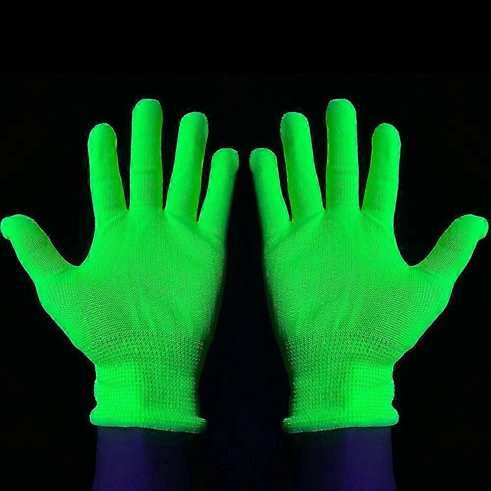 Glowing Gloves in the Dark Black Light for Neon Party Fluorescent Decoration Hand Props Need UV High Quality