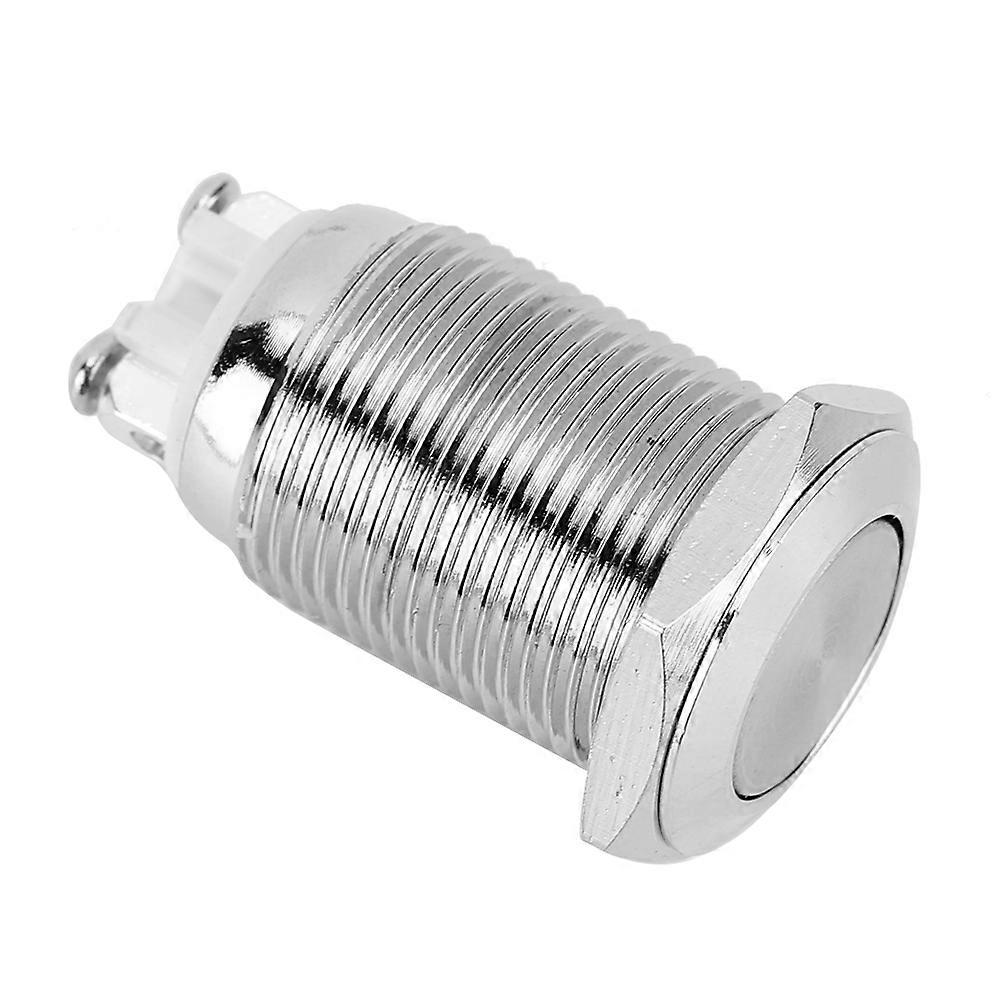 A16-10Z Screw Base Momentary Self-lock Car Flat Head Metal Push Button Toggle Switch