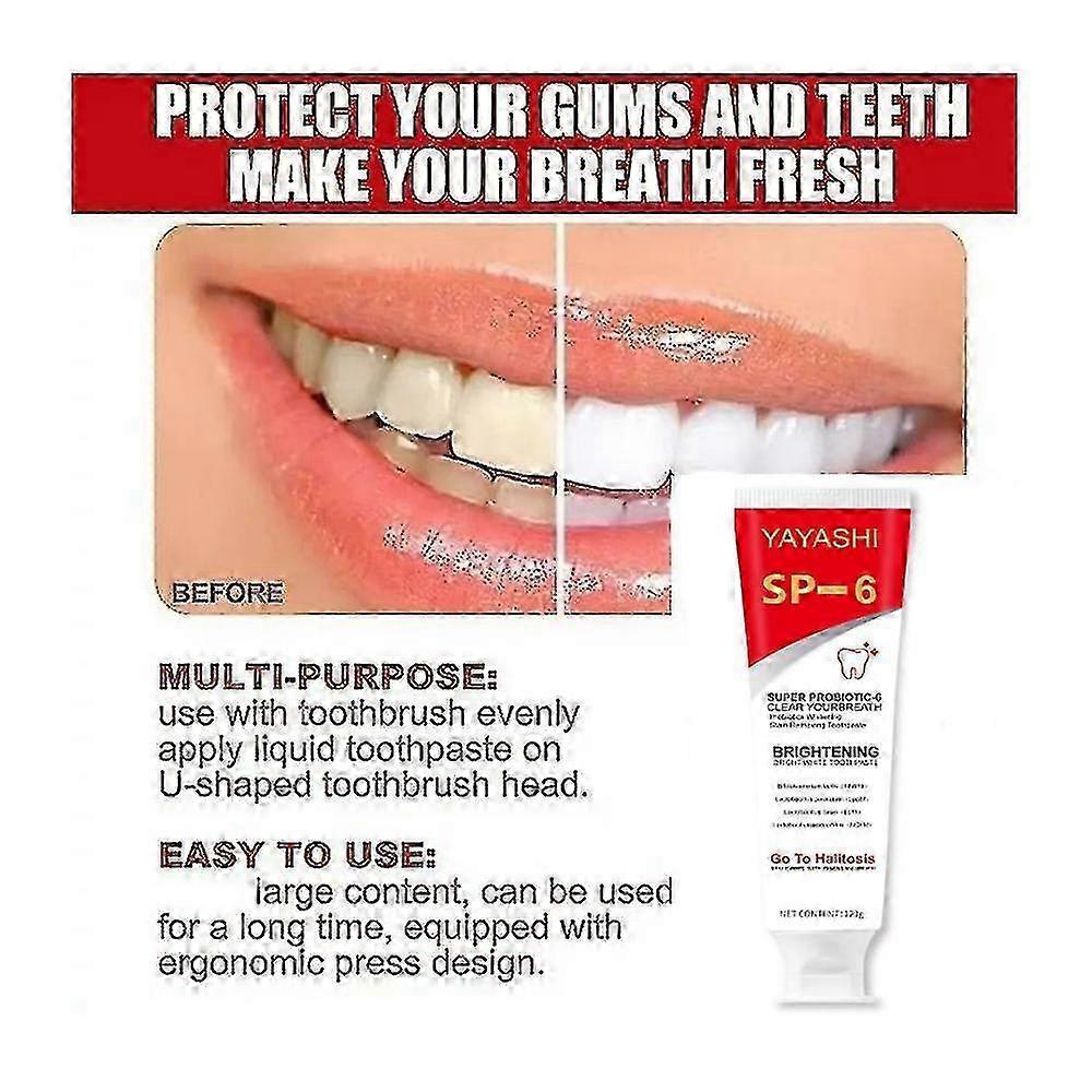 3pcs SP-6 Probiotic Whitening Toothpaste