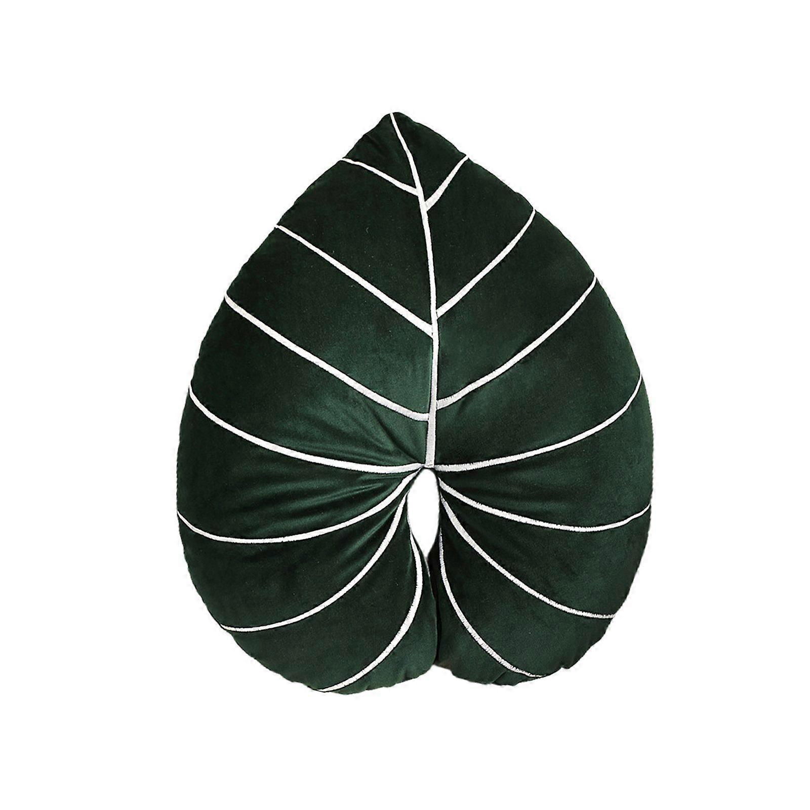 Turtle Back Bamboo Sofa Pillow Cushion Leaf Shaped Throw Pillow