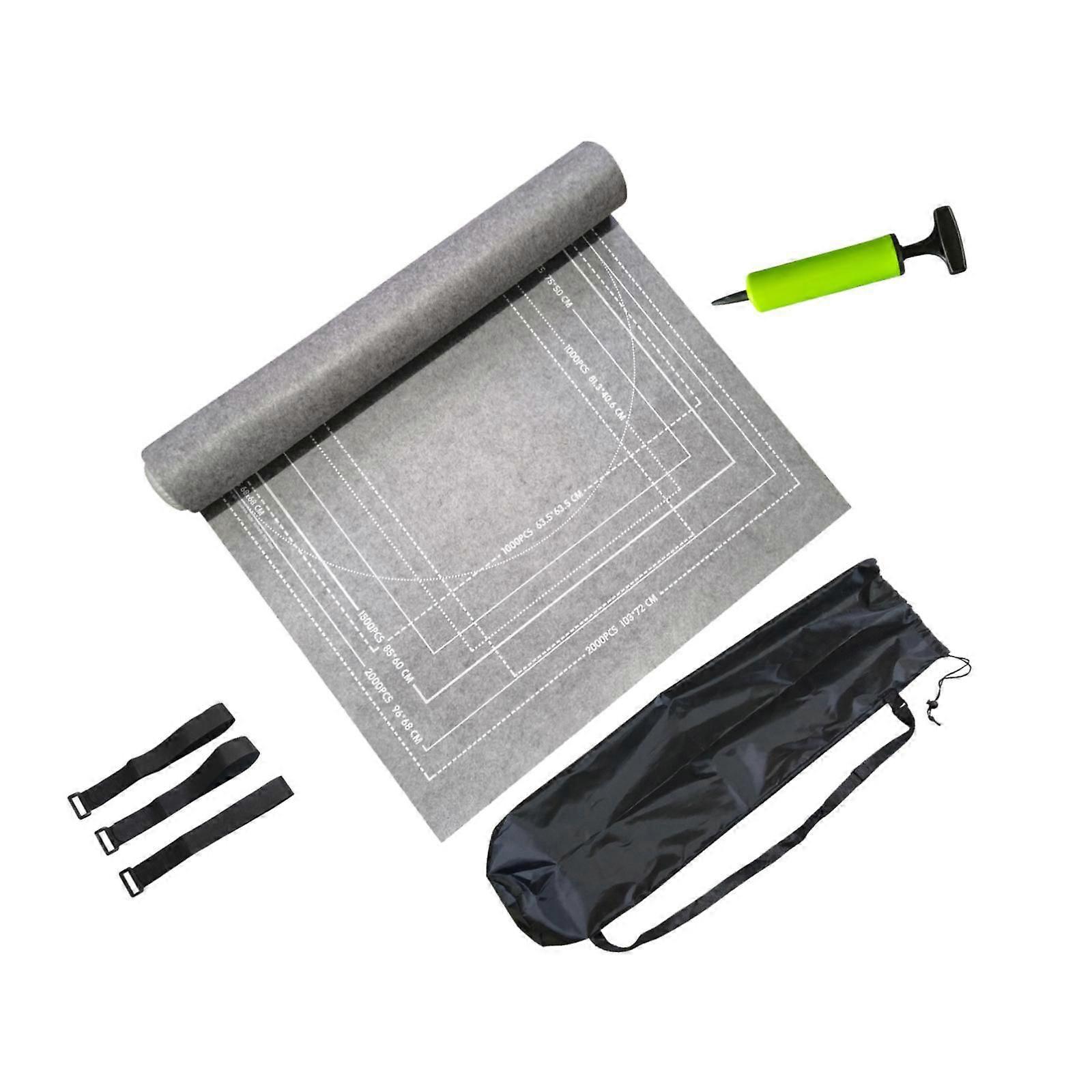 Puzzle Mat Roll up Jigsaw Accessory Non Slip Save Pad for Puzzle Lovers Gift Gray