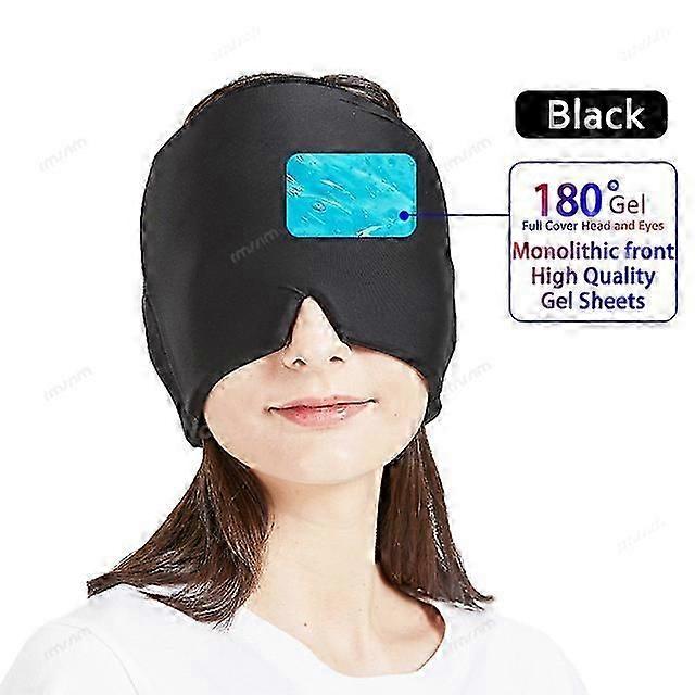 Migrän Relief Hatt Huvudvärk Hatt Gel Varm Kallterapi Islock För Lindra Smärta Ice Hat Ögonmask Stress Tryck Smärtlindring