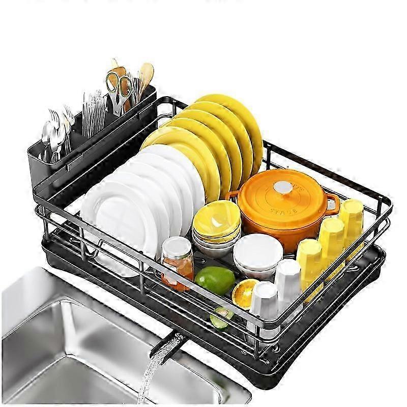 Dish Drying Rack,Space-Saving Dish Rack for Kitchen Counter