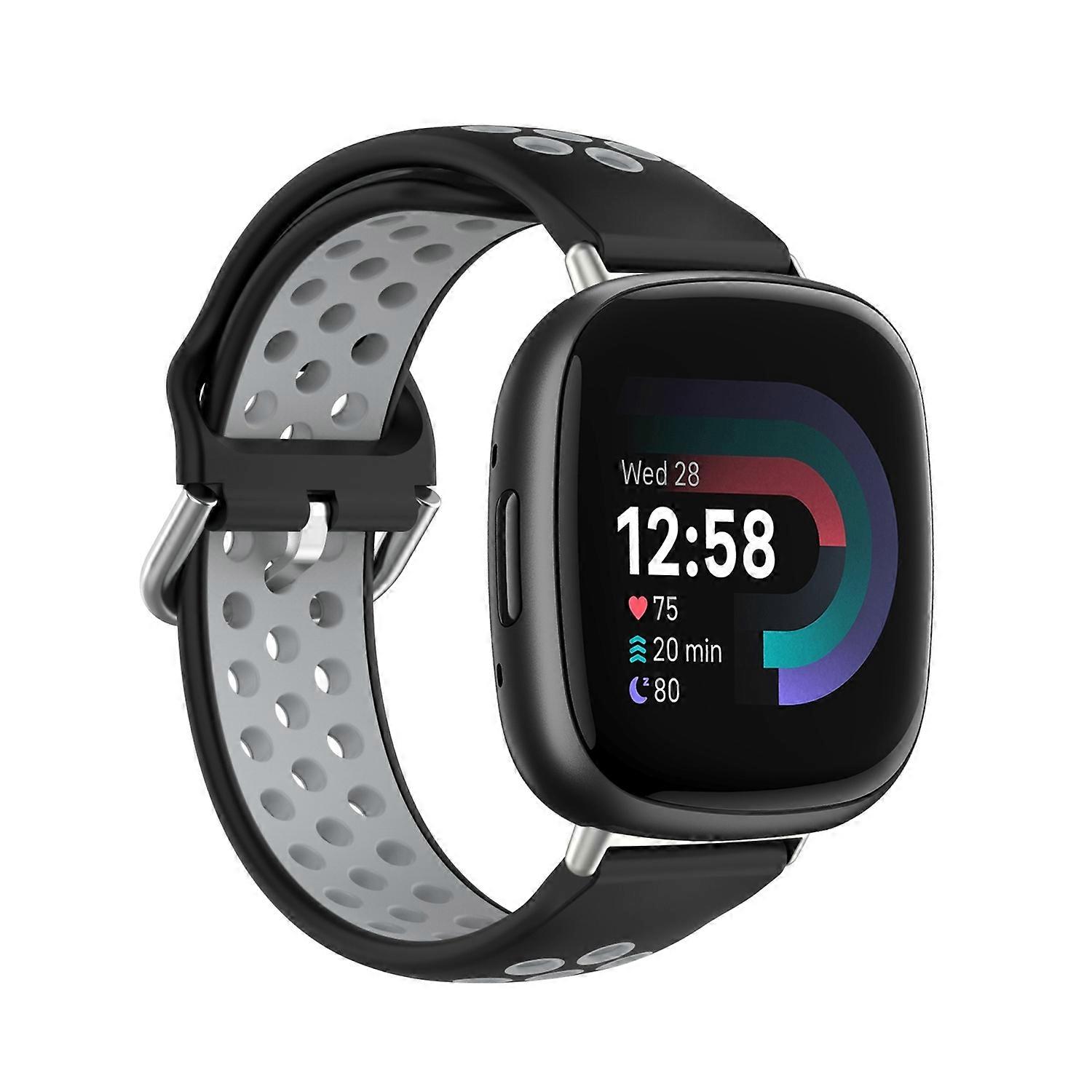 Two-Color Silicone Watch Band For Fitbit Versa 4