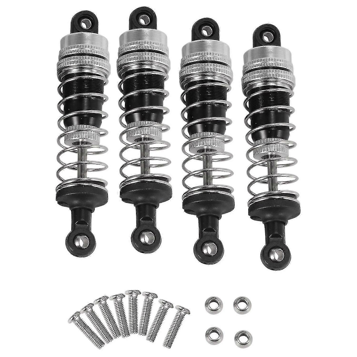 Hbx 16889 M16100a 1/16 Rcカーパーツf74と互換性のある4pcsアップグレードされたアルミニウムキャップオイル充填ダンパー