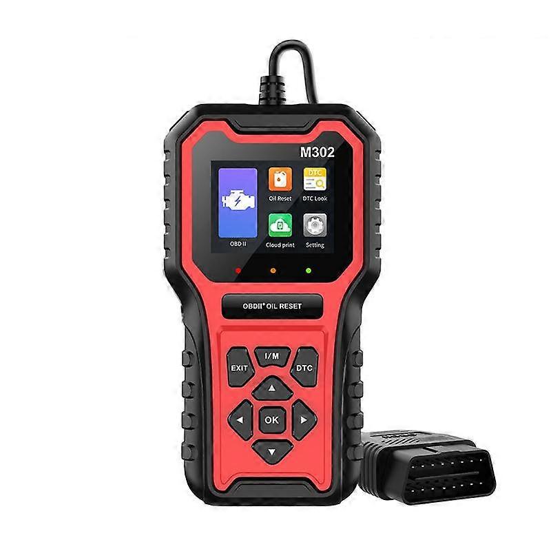 Car Oil Reset Code Reader Automotive Maintenance Light Zero Reset Fault Diagnosis Tool M302
