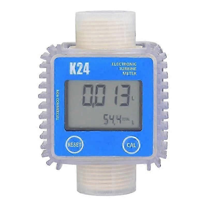 الرقمية K24 التوربينات النفط تدفق الوقود متر مقياس LCD تدفق الوقود متر المواد الكيميائية المياه البحر السائل تدفق متر أدوات القياس