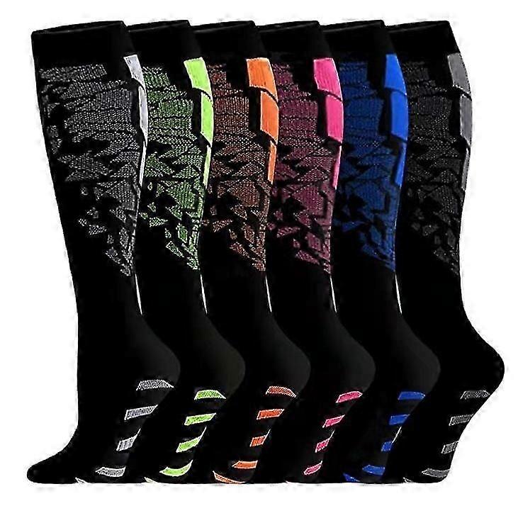 6 Pairs Copper Compression Socks for Women & Men