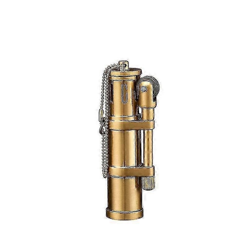 Vintage Kerosene Lighter, Reusable Windproof Trench Lighter, Cute Cool Lighters, Novelty Soft Flame Kerosene Metal Lighter For Men Dad Husband Best Gi