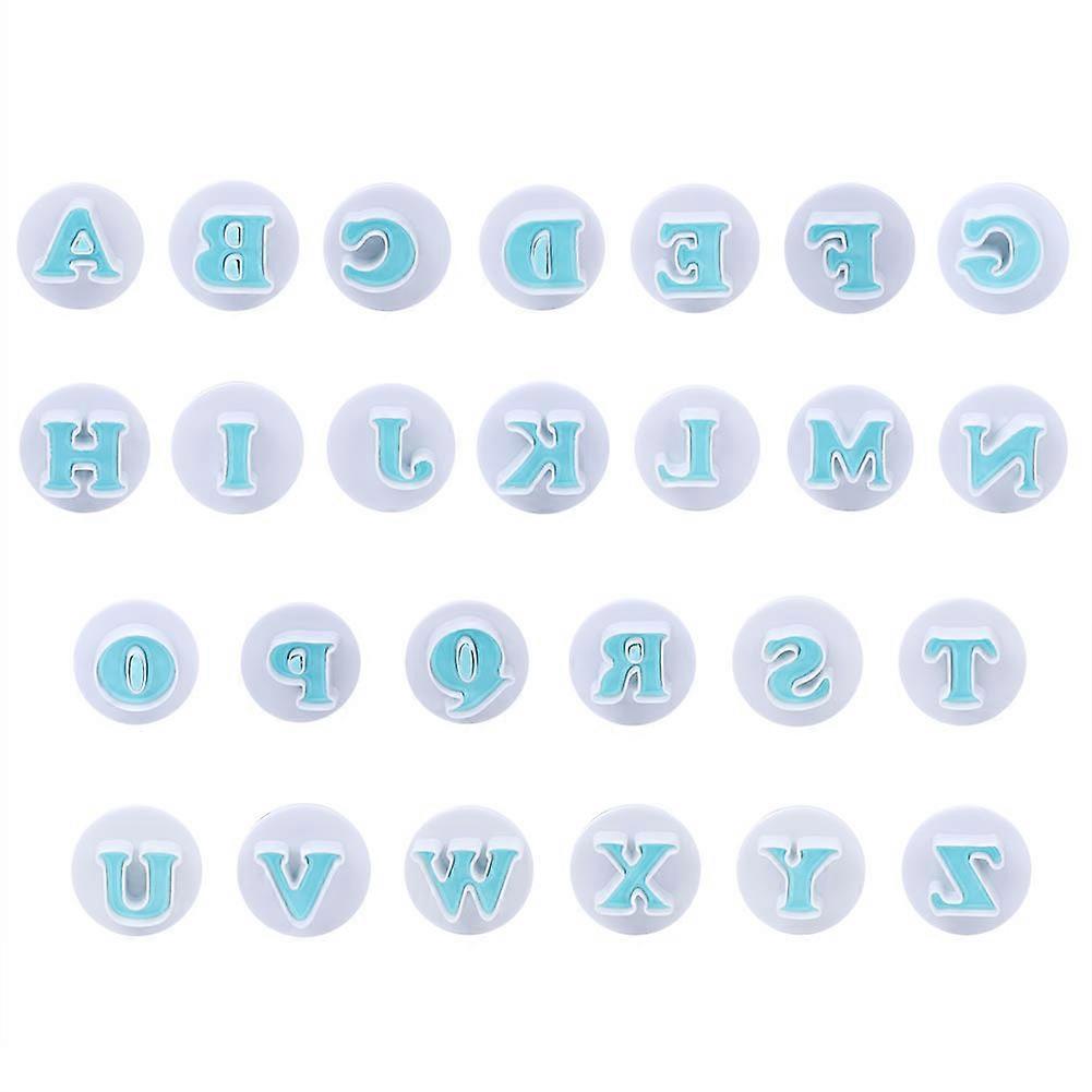 Alphabet Letters Cookie Cutters Set - Stainless Steel Biscuit Molds for Baking and Decorating - 26 Piece Uppercase Alphabet