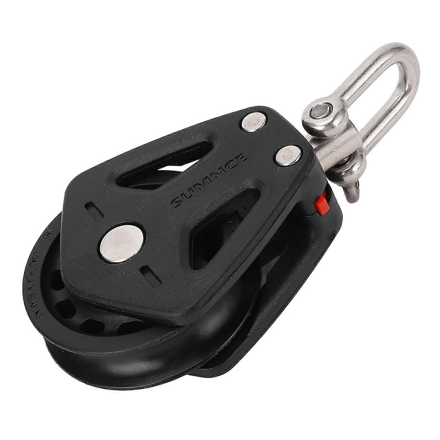 Single Pulley Block Nylon Stainless Steel Rope Lifting Wheel Fixed Pulley for Sailboat Ship Yacht Ca