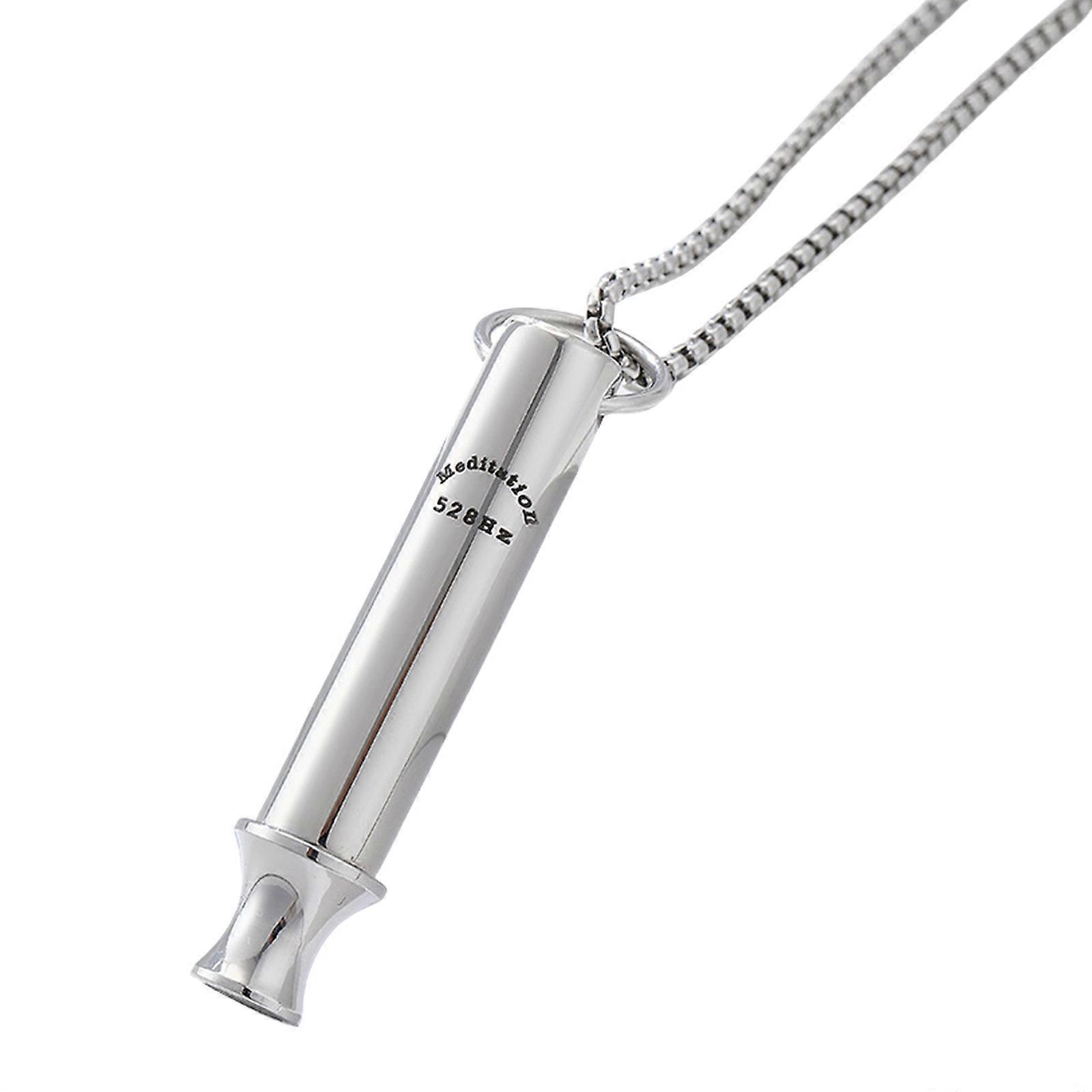 Collier sérénité avec fréquence 528 Hz Aide à la méditation et aux exercices de respiration Matériaux robustes en acier inoxydable
