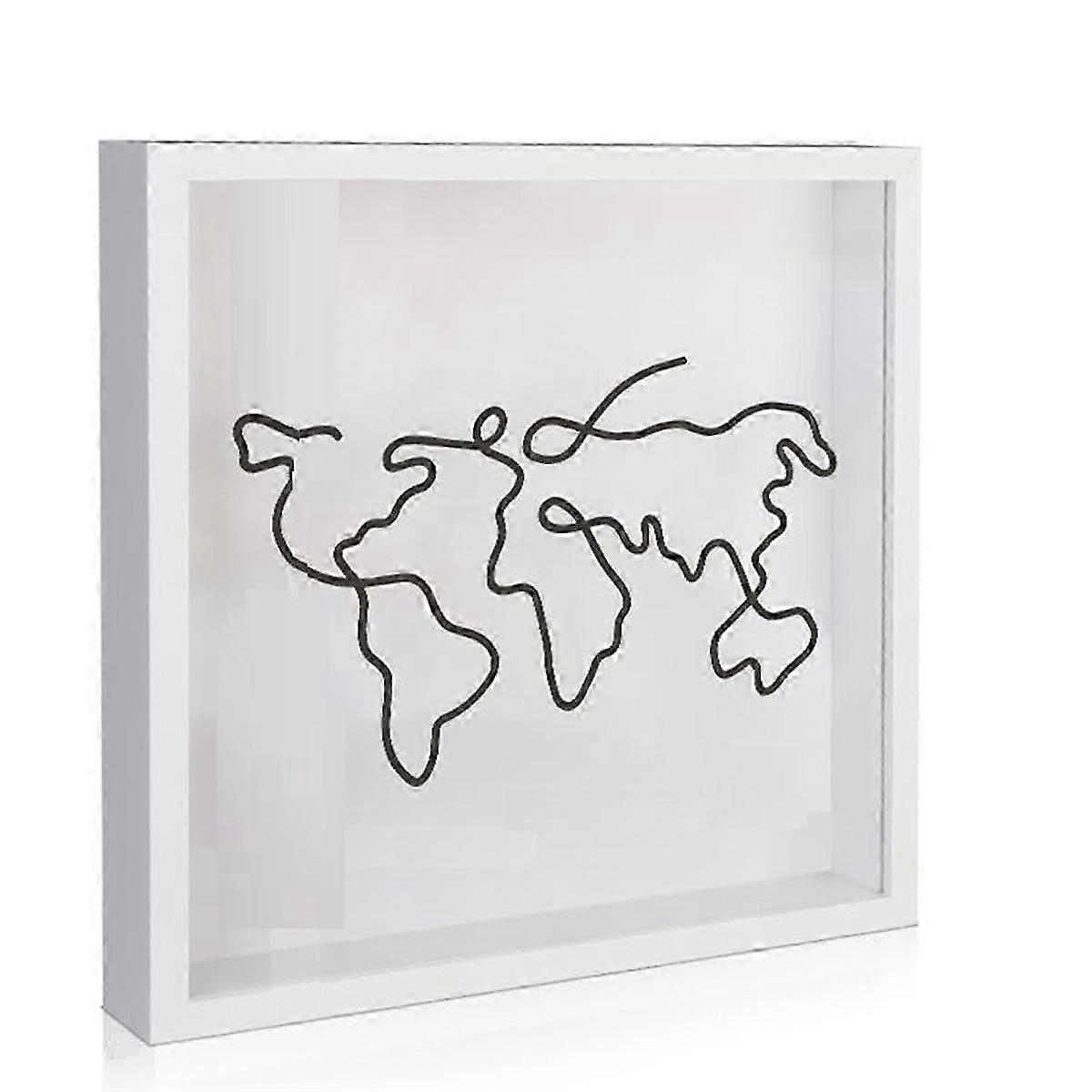 1PCS Adventure Archive Box, Travel Shadow Box, Ticket Shadow Box with Slot, Memory Boxes for Keepsa jn
