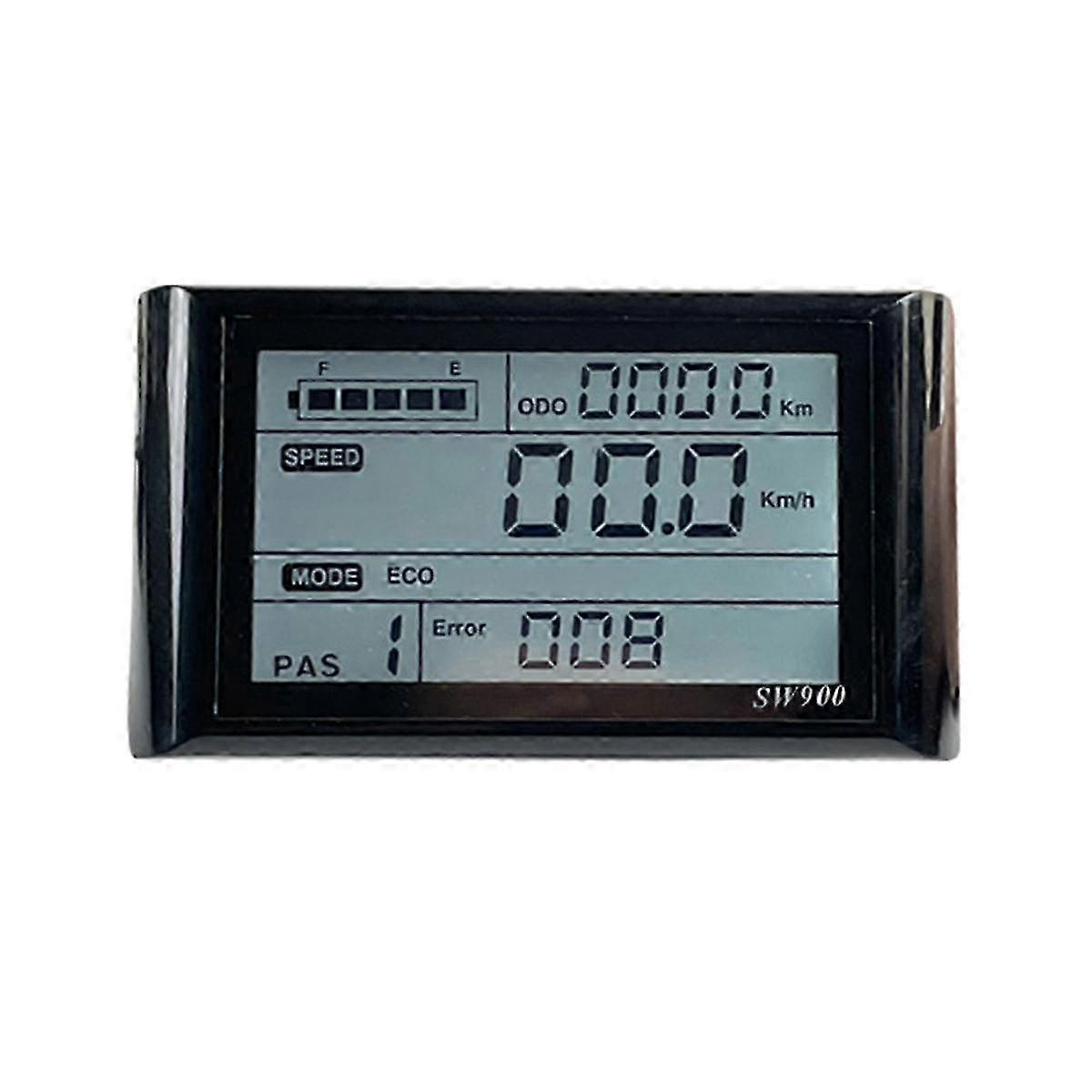 Ebike SW900 LCD Display Control Electric Bicycle Speed Meter Plug Record Instrument Control/Setting