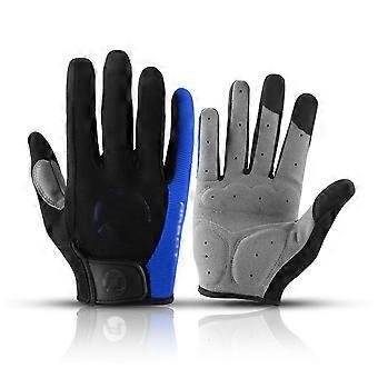 Guanti da ciclismo a dita intere, guanti da bici dal design elegante per uomo donna, assorbimento dell'umidità e assorbimento dell'umidità Foro di ventilazione per un maggiore comfort, touch screen