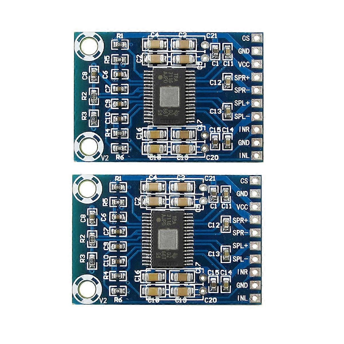 2PCS TPA3116D2 Mini Digital Amplifier DC12V-24V D Class 50W+50W XH-M562 Amplifier 50W Power Amplifier Board