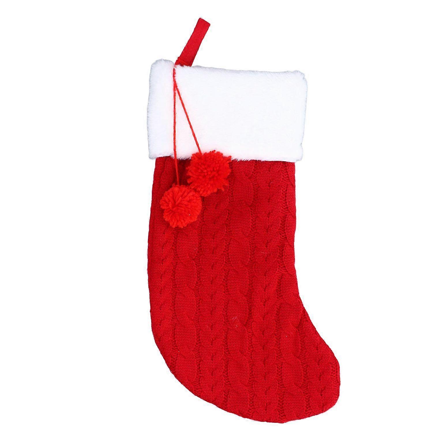 Large Capacity Knitted Christmas Stocking - Multifunctional Holiday Decor