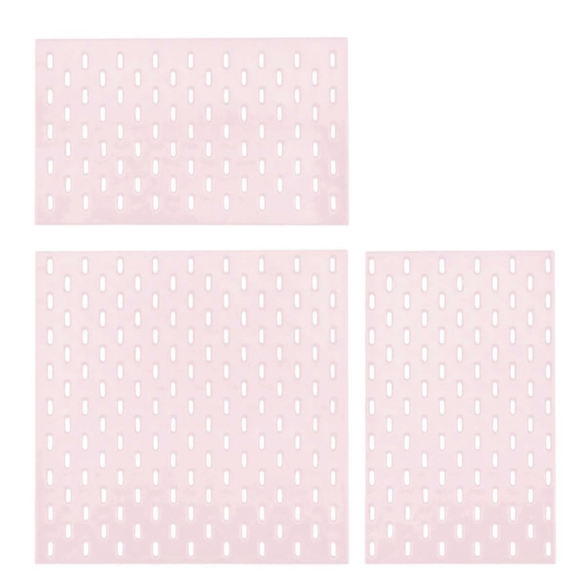 Miniature Furniture Decoration Items Perforated Board Wall Rack Pink