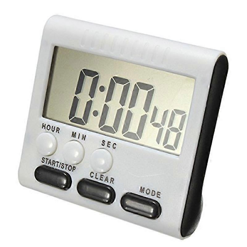 Digital egg timer / kitchen timer with loud alarm, up and down function, magnetic stand, Black