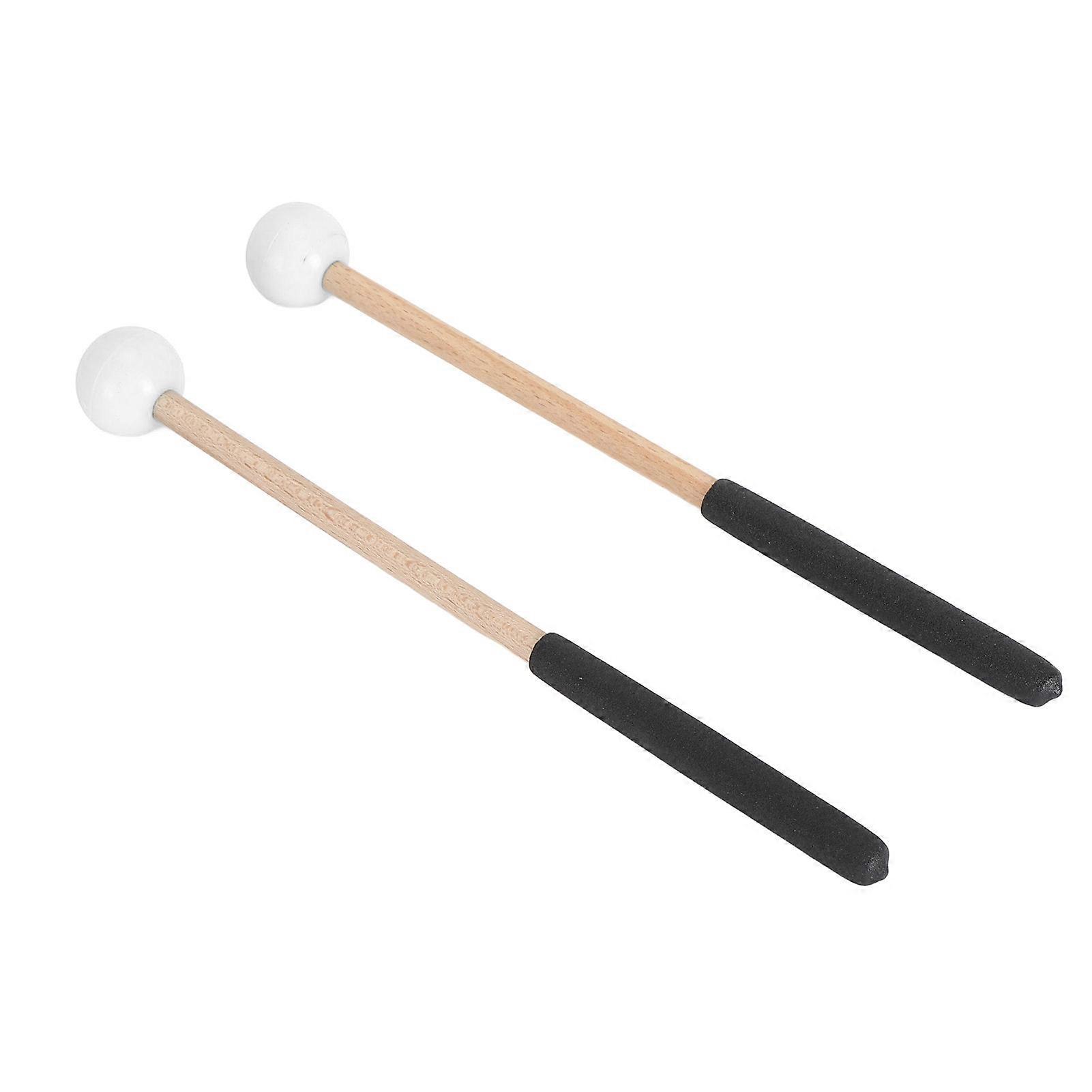 Multifunctional White Percussion Mallet: Rubber & Maple for Concert