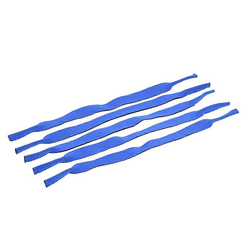 5Pcs/Set Practical Sports Glasses Eyeglasses String Strap Cord Holder (Blue)