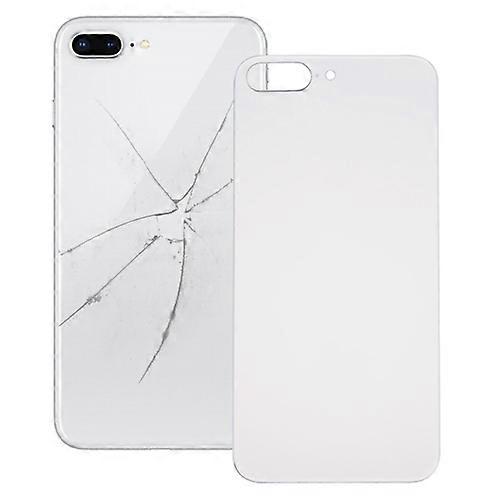 (New) Glass Battery Back Cover for iPhone 8 Plus (Silver)