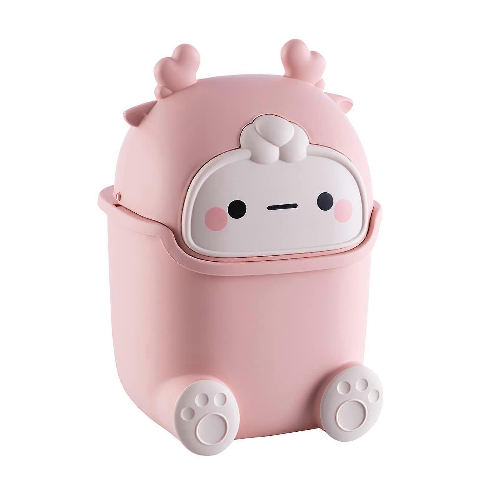 Cute garbage box polypropylene cute animal -shaped garbage boxes 2 liter desktop garbage box