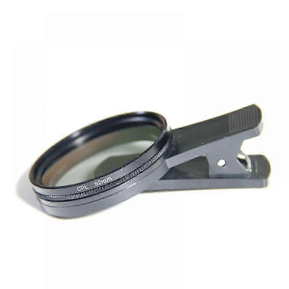 Cpl 52mm Mobile Camera Lens with Polarizing Filter, Professional Portable Lens Filter