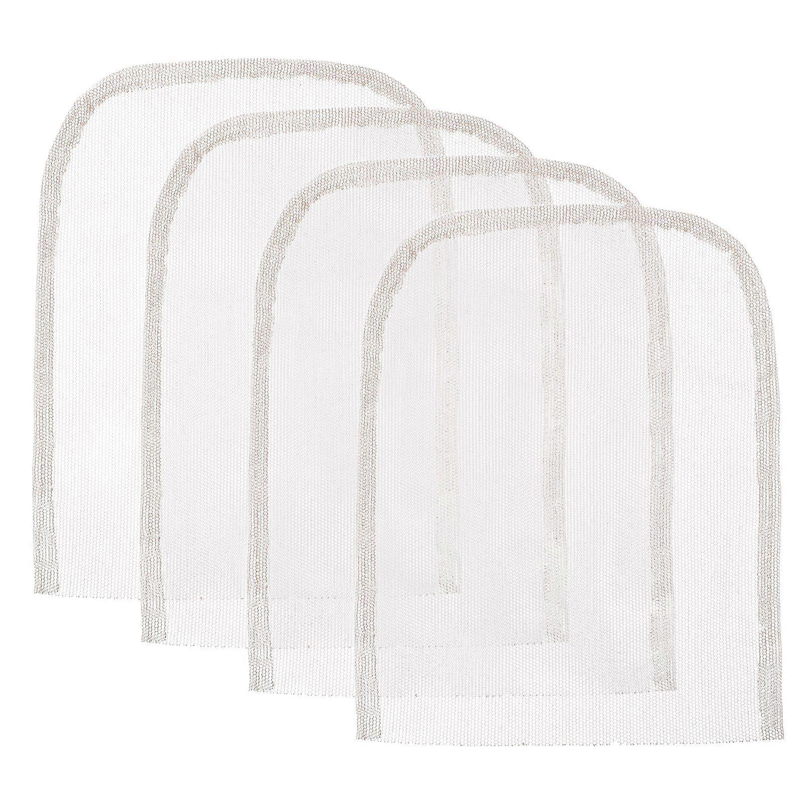 4pcs फीता नेट बेस विग बनाने फीता सामग्री फीता विग बनाने DIY शिल्प के लिए