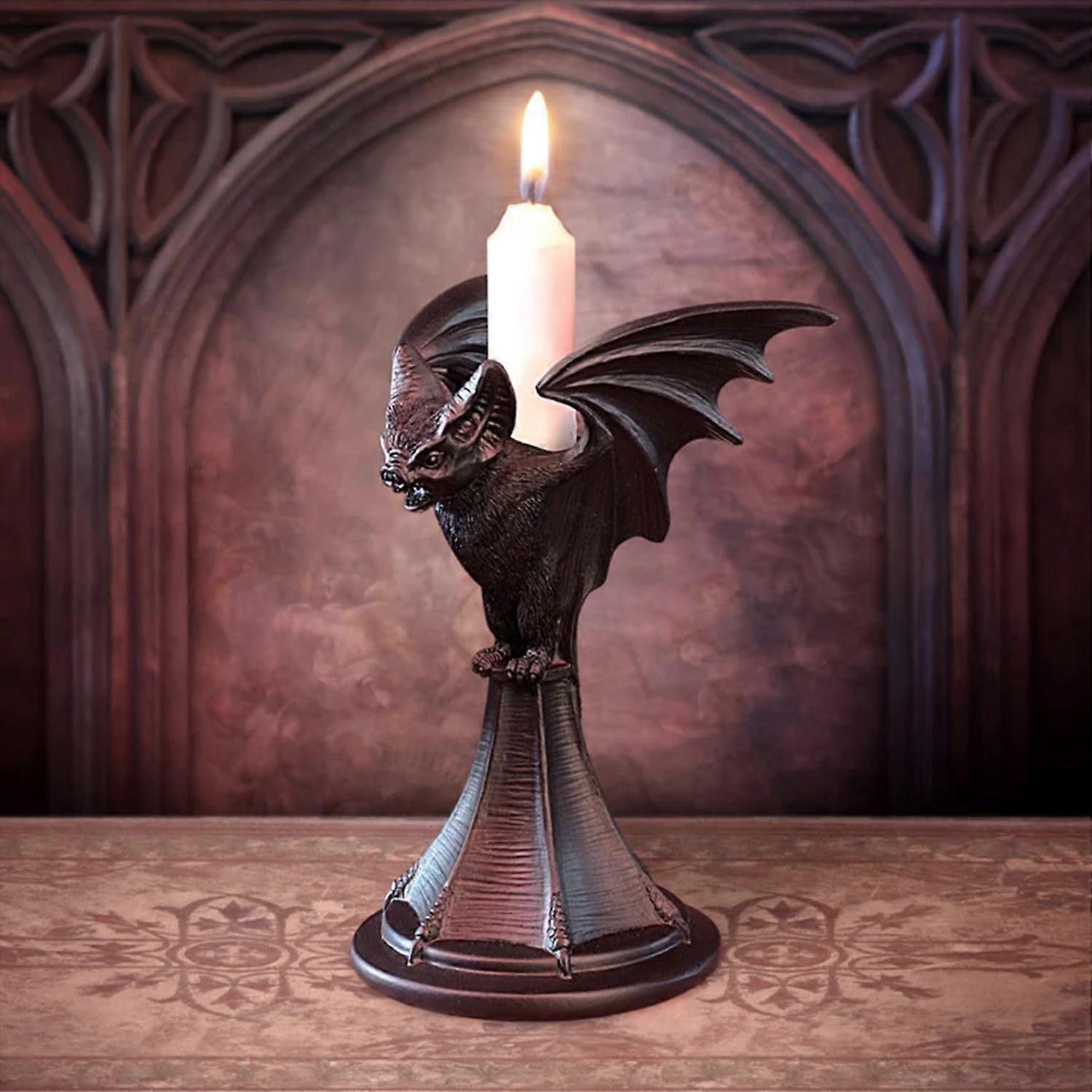 Gothic Candleholder for Halloween Decor