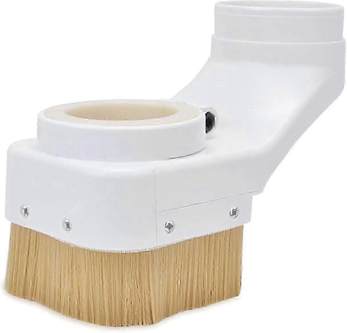 Dust Shoe, Spindle Dust Shoe Cover Cleaner for CNC Router 75 mm Spindle Motor Milling Machine Engraving Tool, White