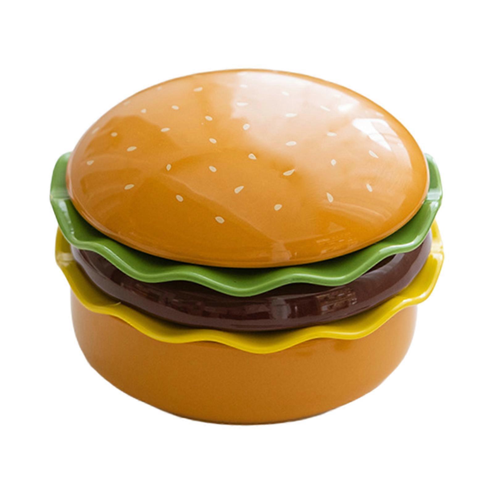 Ceramic Hamburger-Style Dinnerware Sets Non-Slip Durable Ceramic Hamburger Dish