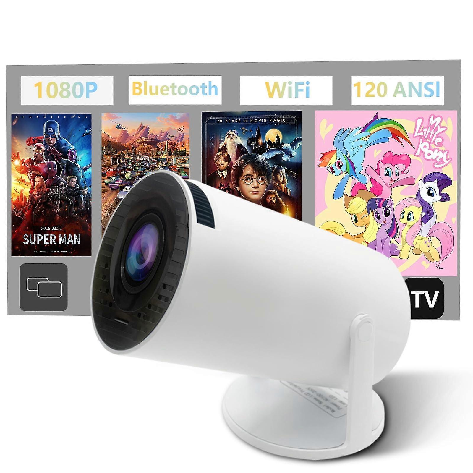 HY300 Mini Projector, Projector, Open Air Party Projector, WiFi & Bluetooth, for Phones/Laptops