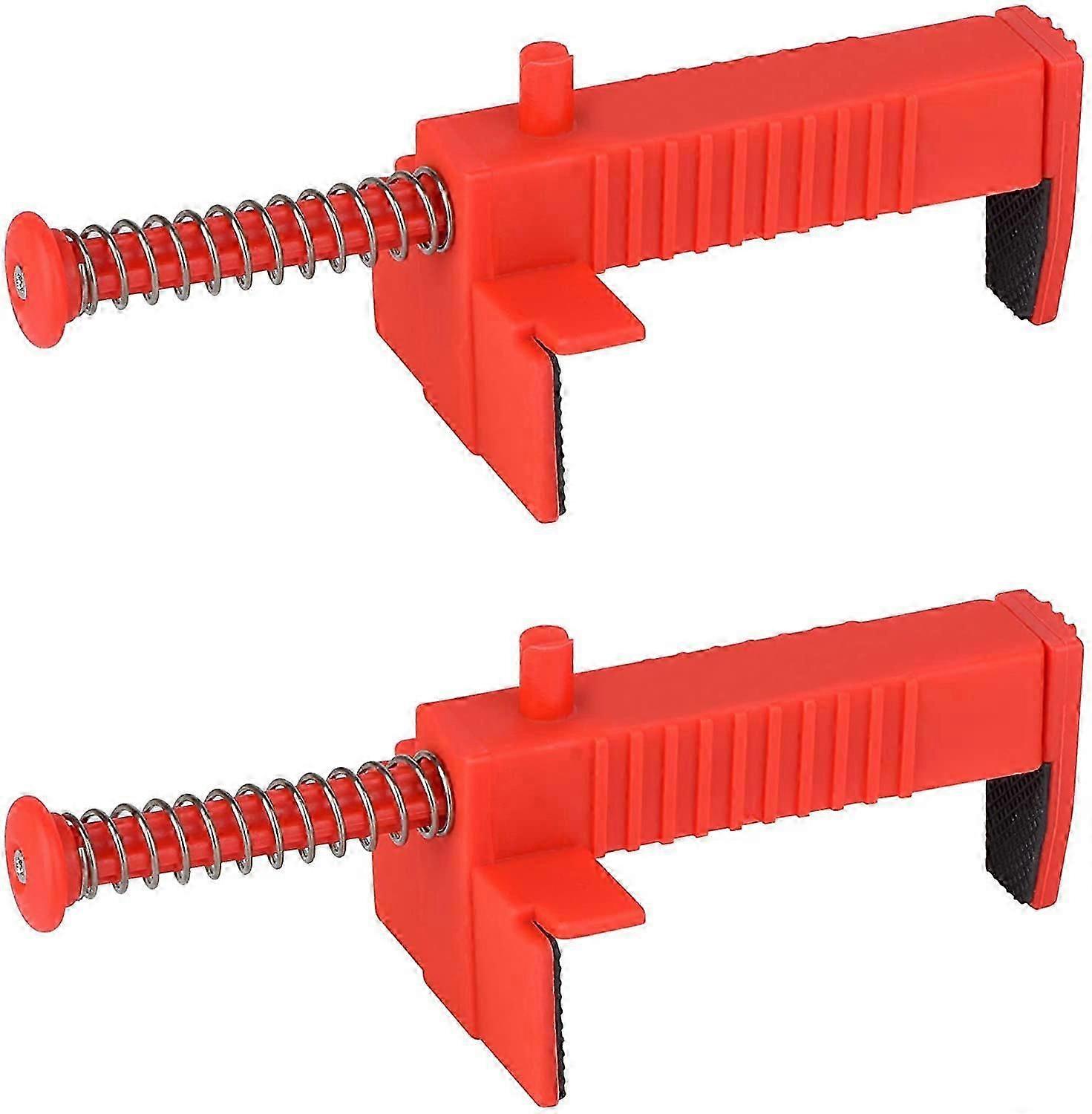 2 Pack Brick Line Runner Brick Liner Clamps Wire Drawer Bricklaying Tool Fixer for Building Construction Brickwork Wire Puller, Red
