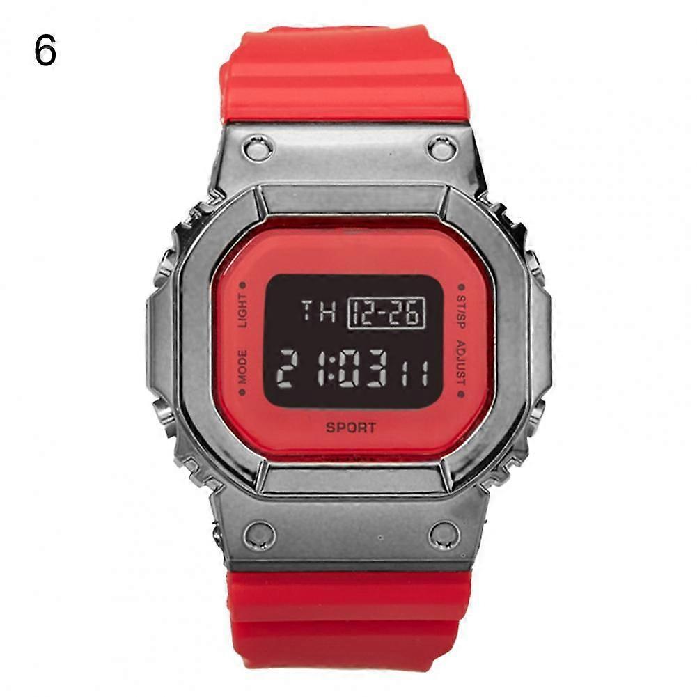 Square Dial Useful Week Women Sports Electronic Wrist Watch Charming Watch Clock Decorative for Home