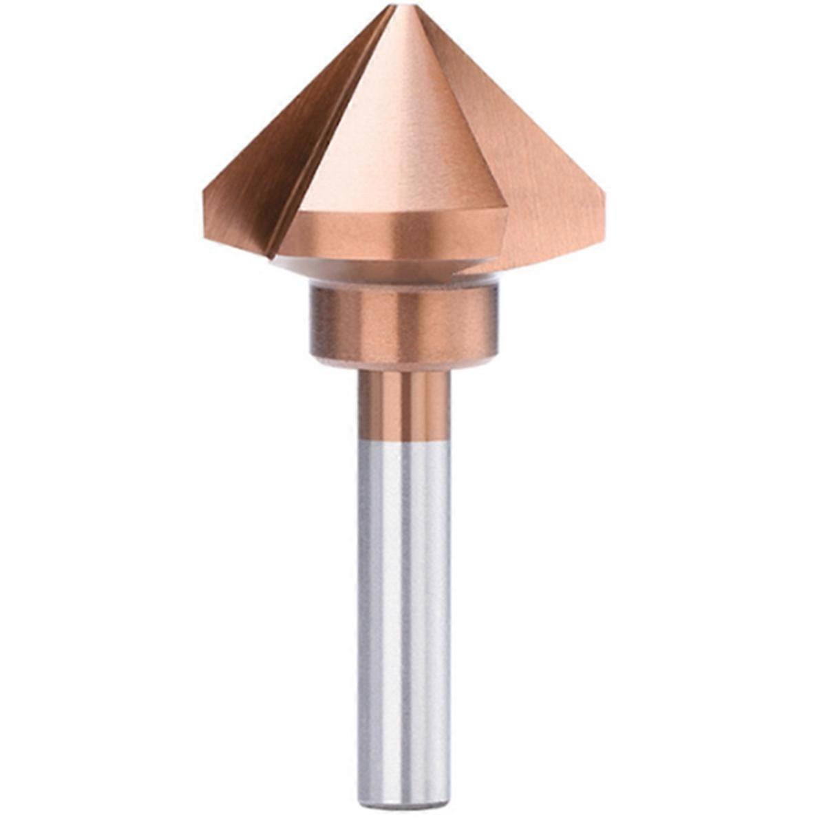 3 Flutes Countersink Drill Bit, 50mm HSS, 90 Degree Chamfering Tool