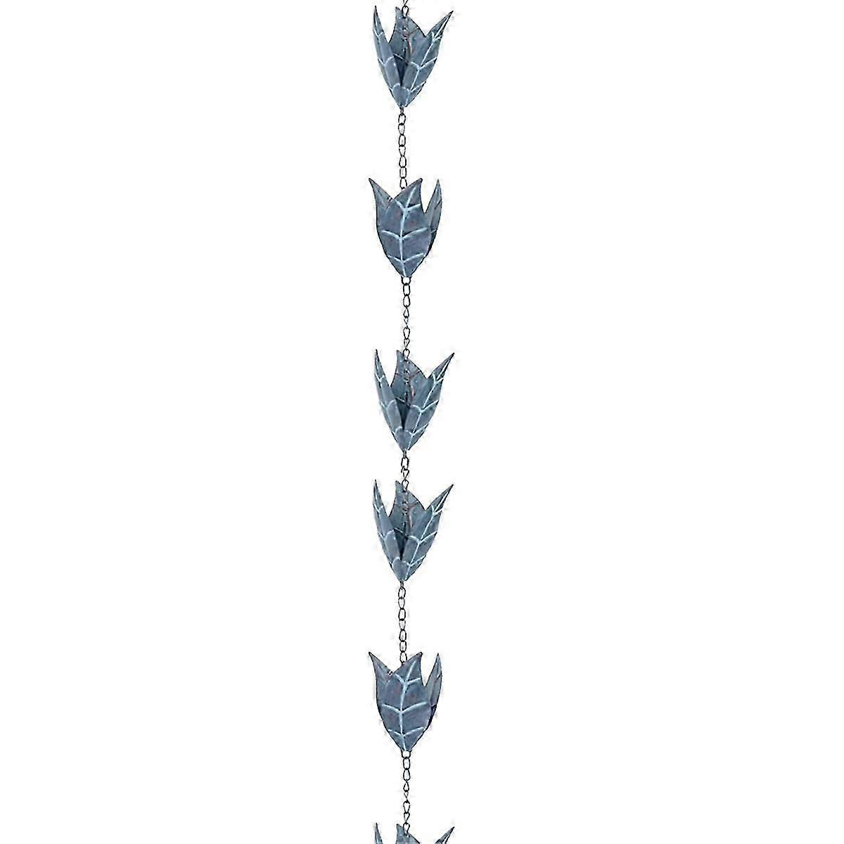 Blue Leaf Gutter Villa Gutter Rain Chain Temple Decoration Courtyard Eaves Rain Bell