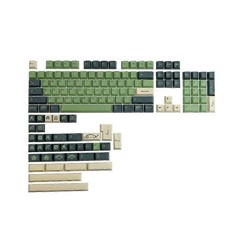 142-Key PBT Dye-Subb Keycaps Personalized GMK Earth Element Mechanical Keyboard