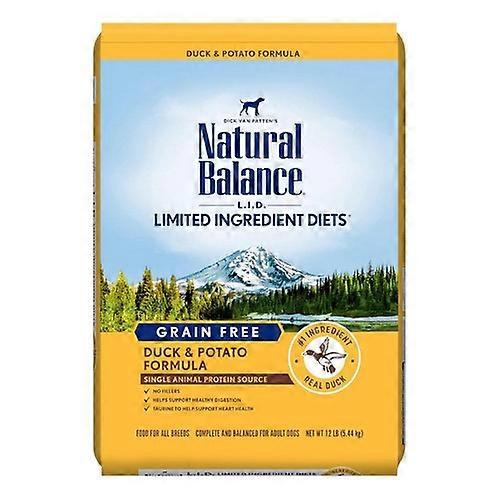 Natural Balance Pet Foods, Limited 成分储备,无谷物,鸭肉和土豆,12 磅