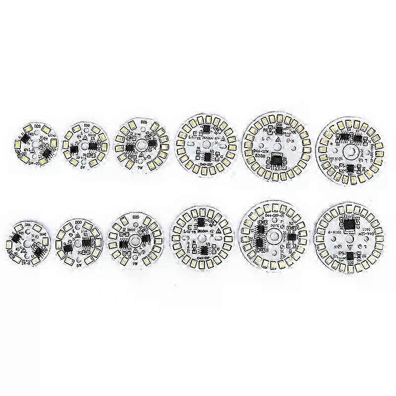 220V LED Bulb Patch Lamp SMD Plate Circular Module Light Source Plate For Bulb Light
