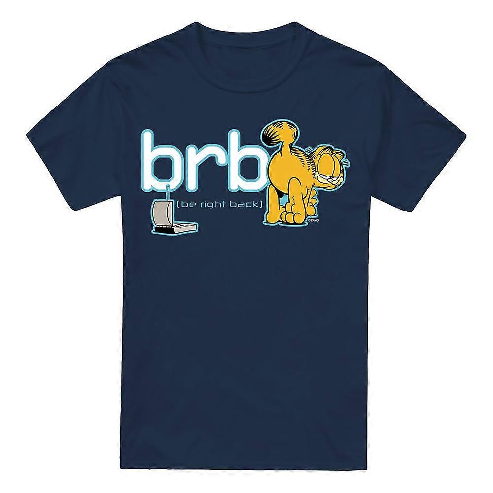 Garfield férfi Be Right Back póló