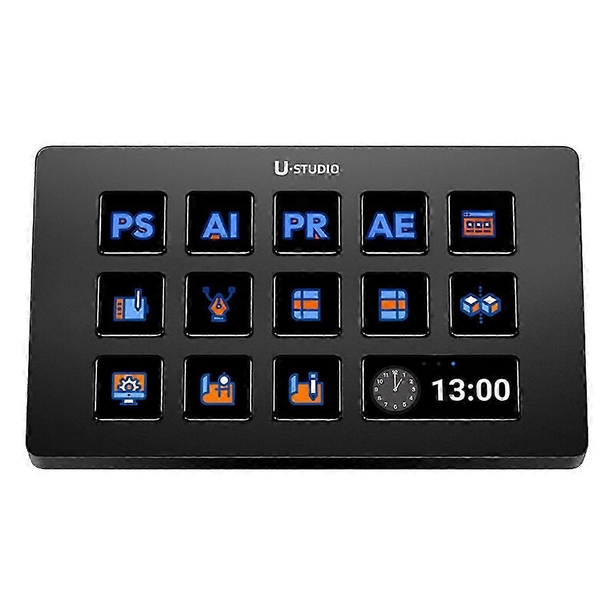 Controller D200 Visual Keyboard Studio 13 tasti per gioco/ufficio/livestreaming/creazione di contenuti
