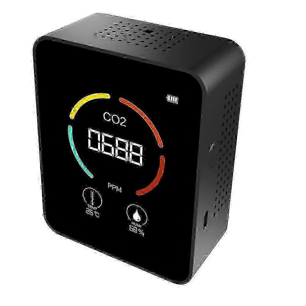 3-in-1 CO2 Carbon Dioxide Detector - Air Quality Monitor with Humidity Temperature Measurement for Indoor Office Space_MM2