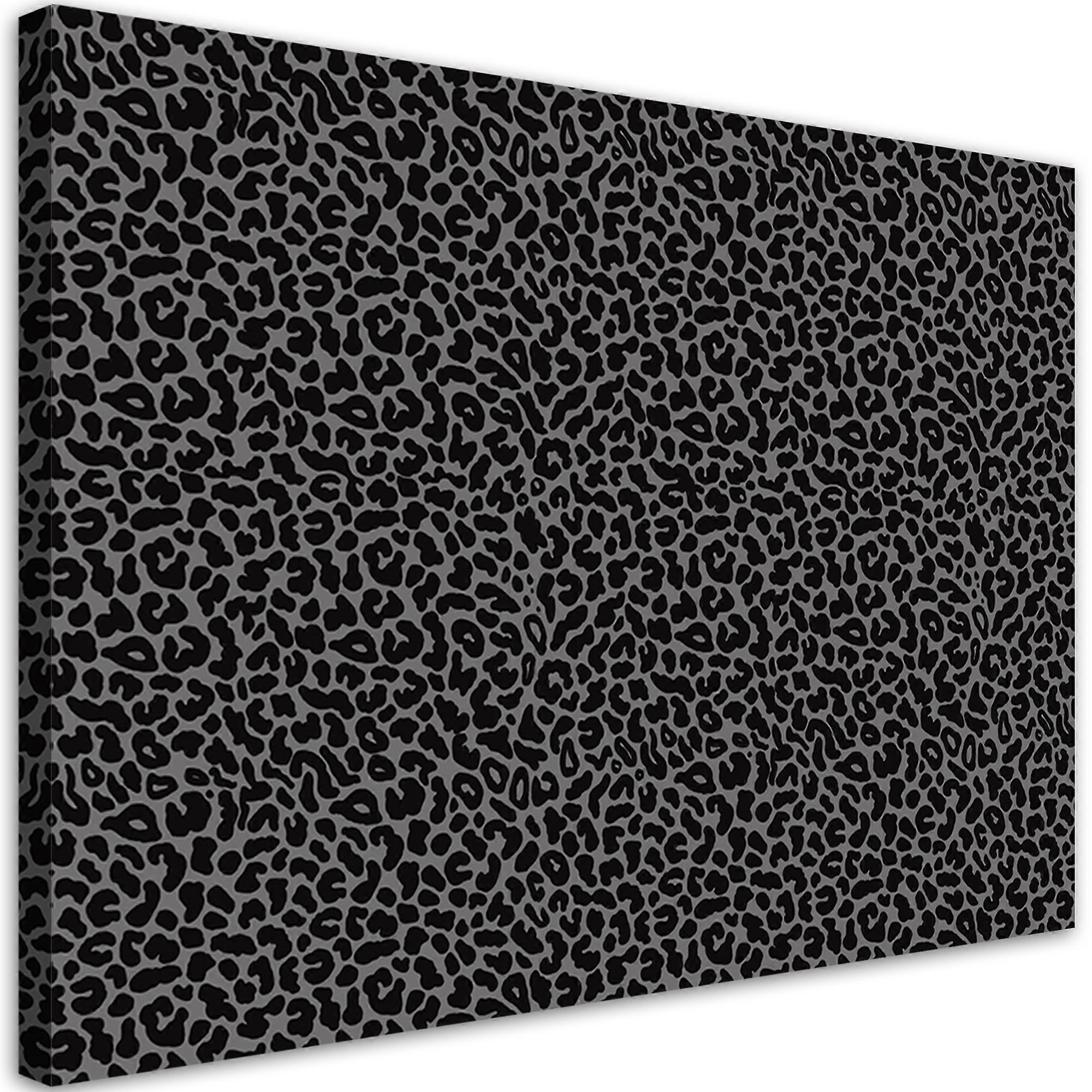 Impression sur toile, motif de fourrure de léopard de panthère - 60x40