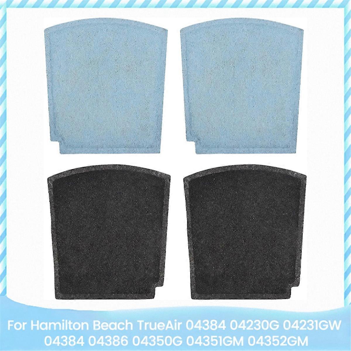 4PCS Replacement Carbon Filter for Halmilton Beach TrueAir