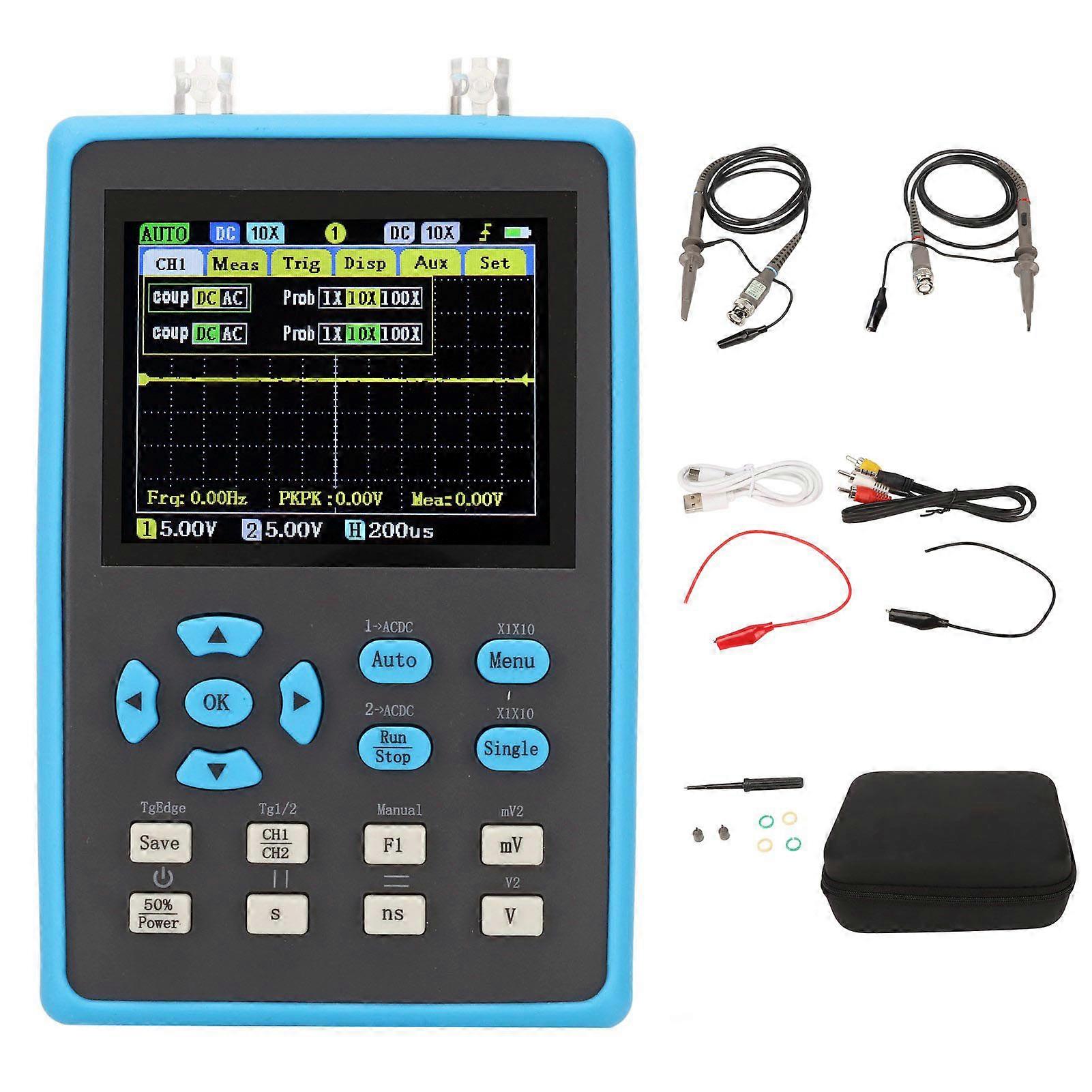 Digital 2 Channels 120M Bandwidth 500M Sampling Rate Handheld Small Portable Oscilloscope